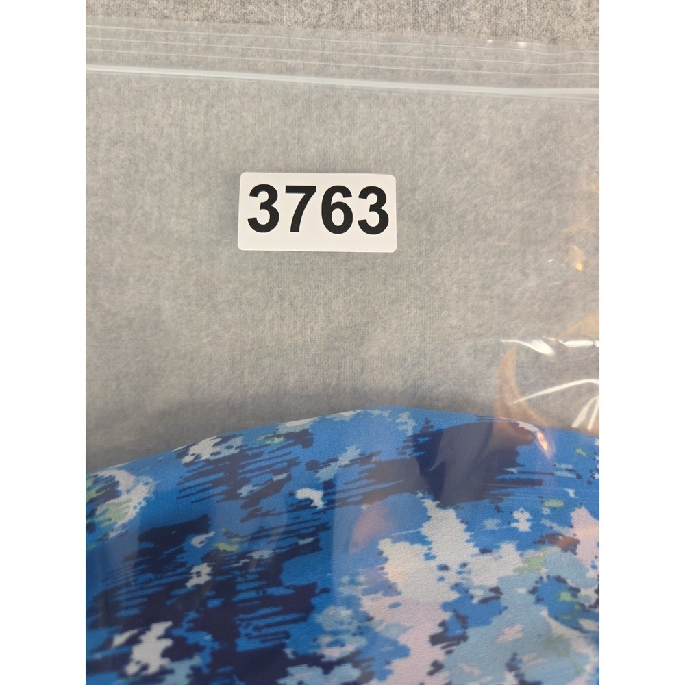Style & Co Blouse‎ 2X Pleated V Neck Ruffle Sleeve Tunic Floral Blue Boho Flowy - Picture 11 of 11
